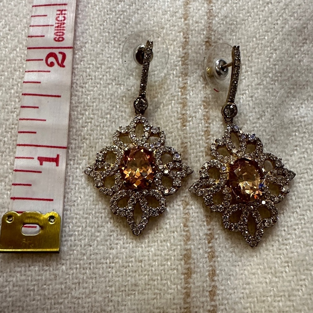 Vintage Elegant Crystal Drop Earrings